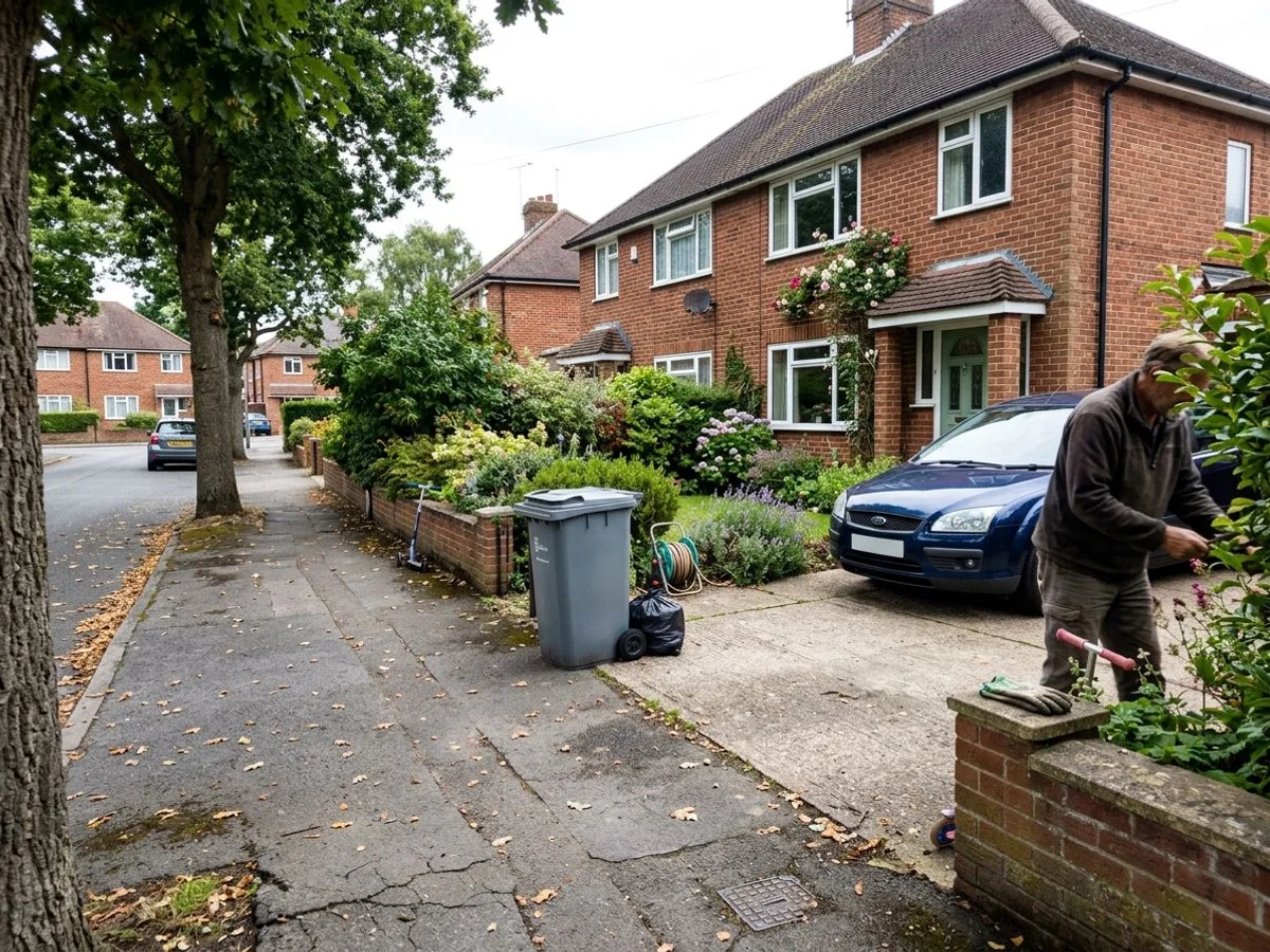 Traditional residential home and mature garden in Bedford